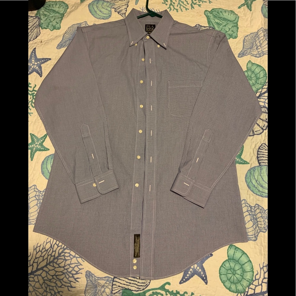 JOSEPH A. BANKS,  “Traveler’s” button down, Lg